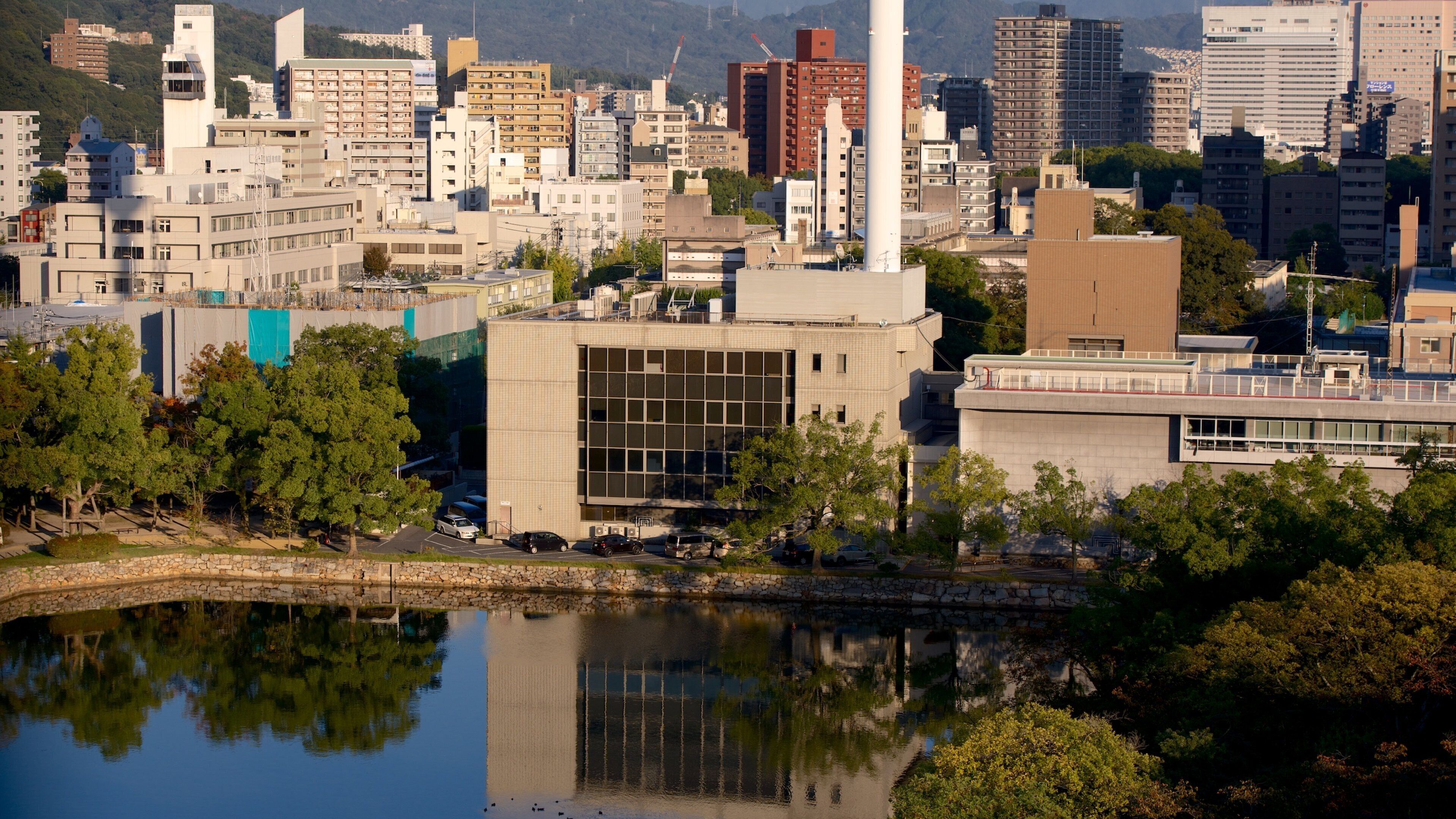 Hiroshima kasteel bevat een stad