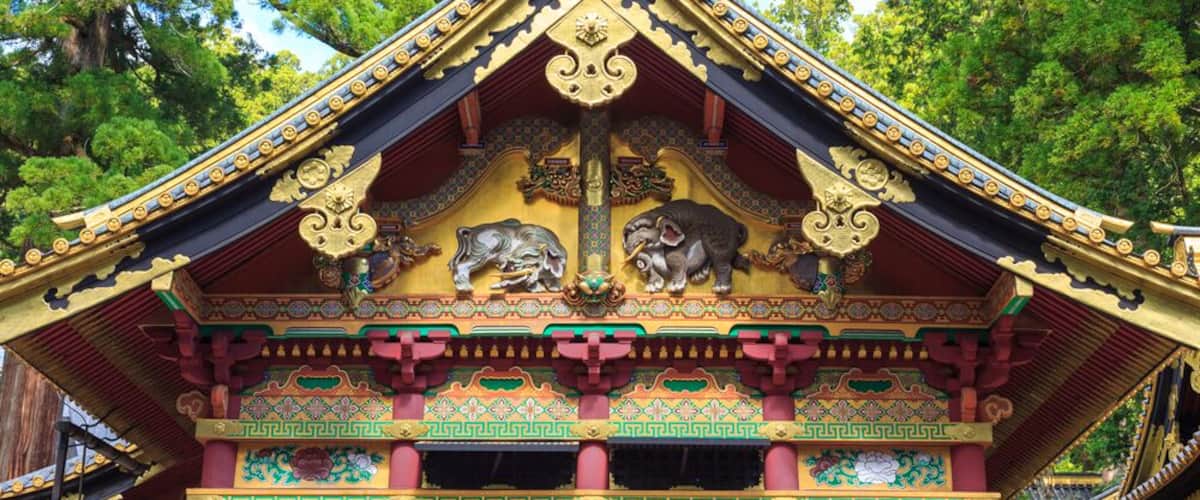 Rinno-ji Buddhist temple in Nikko, Japan, famous UNESCO world heritage site