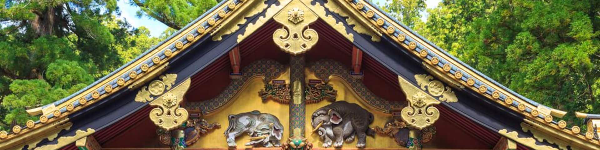 Rinno-ji Buddhist temple in Nikko, Japan, famous UNESCO world heritage site