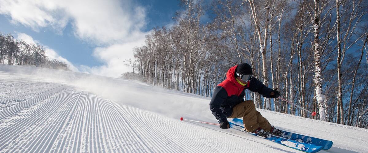 Rusutsu Resort which includes snow and snow skiing