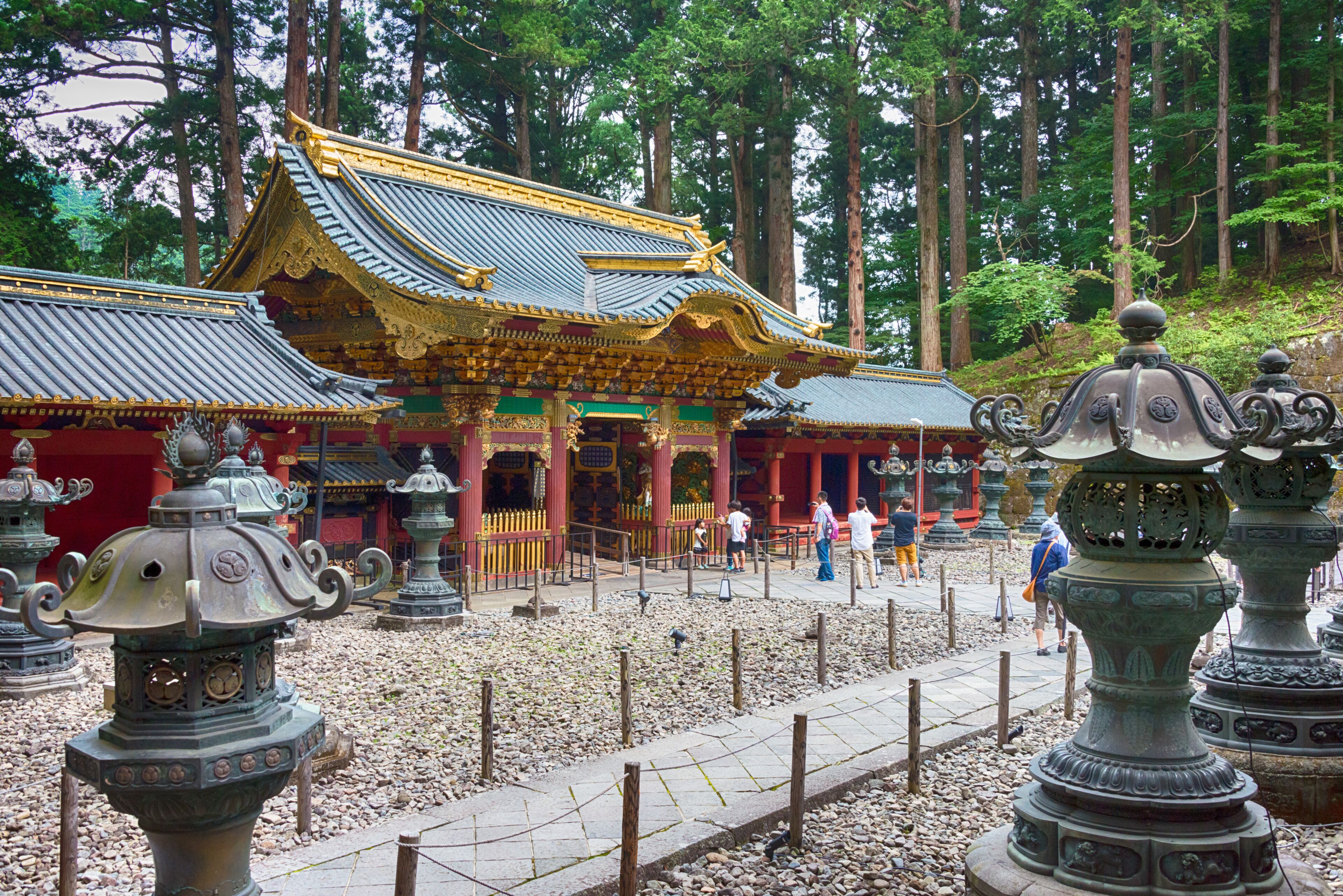 Nikko, Japan 22 Jul, 2017- Taiyuin Mausoleum in Nikko, Tochigi, Japan. It is part of the World Heritage Site - Shrines and Temples of Nikko.