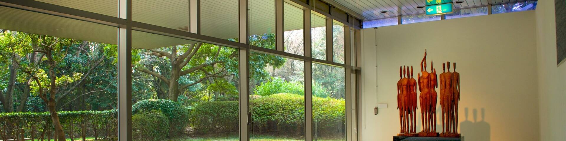 Kitakyushu City Art Museum showing interior views