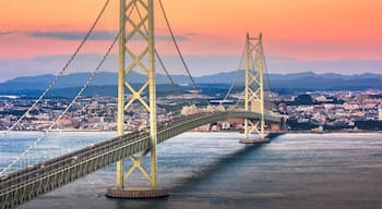 Kobe, Japan at Akashi Kaikyo Bridge