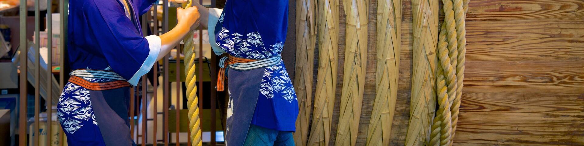 Hakutsuru Sake Brewery Museum featuring interior views