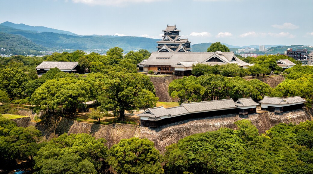 The Majestic Kumamoto Castle in Kyushu, Japan