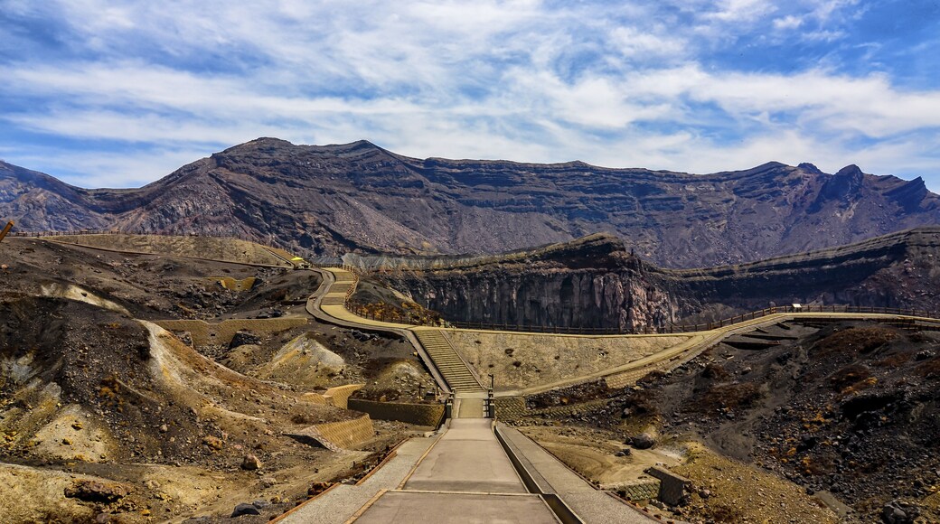 Mount Aso is the largest active volcano in Japan, and is among the largest in the world - Kumamoto , Japan