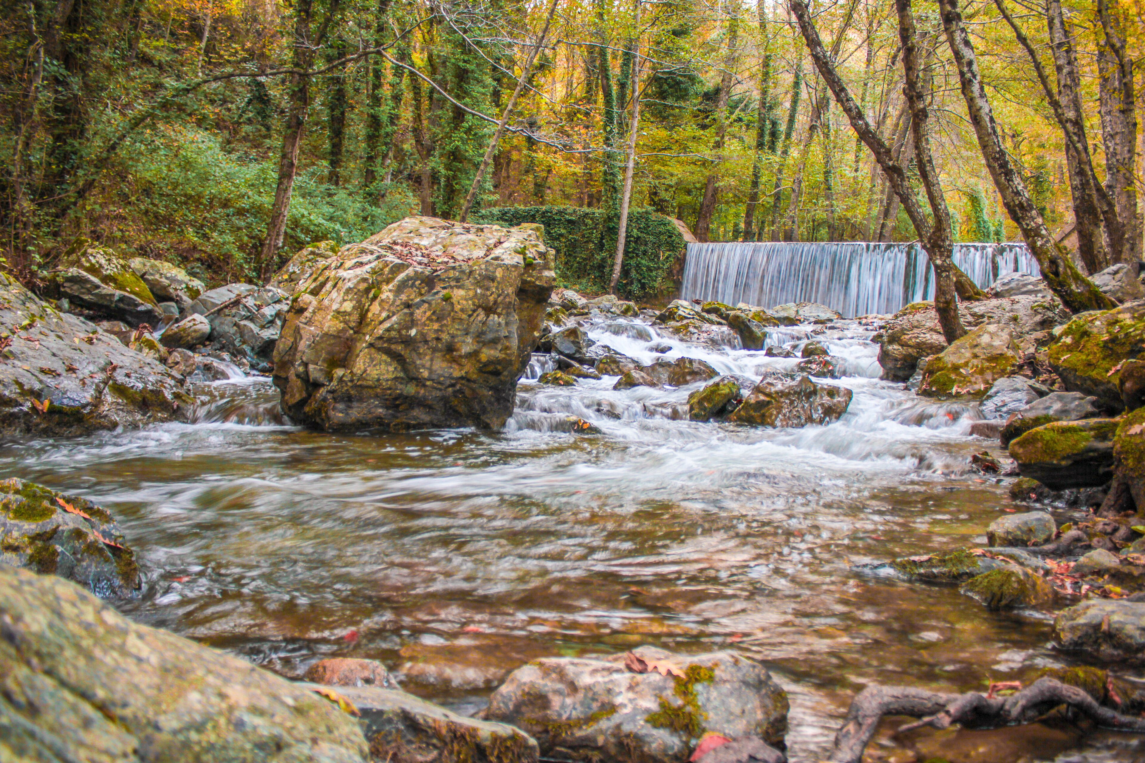 Low waterfall in Pollino national park, Southern Italy