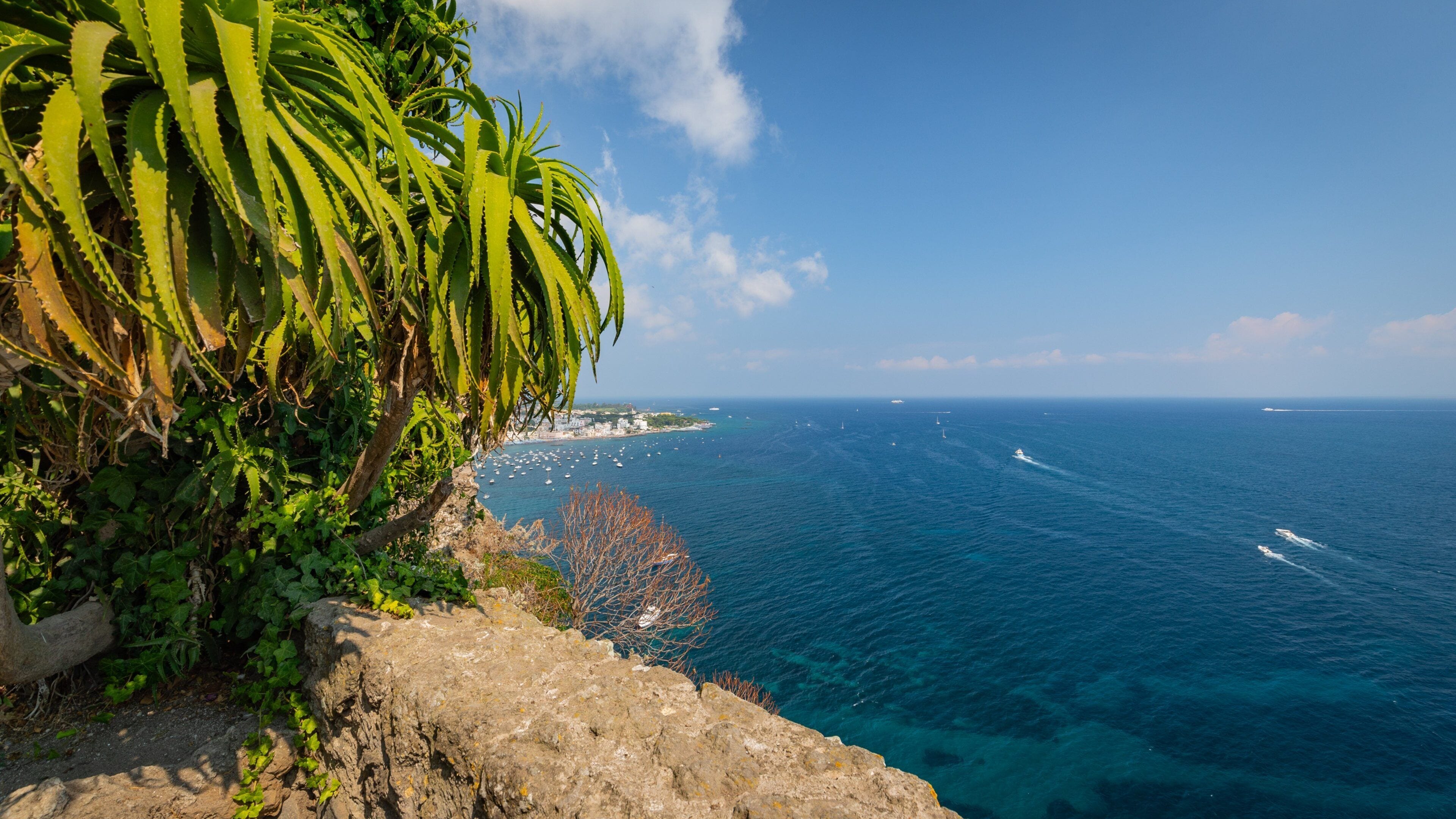 Aragonese Castle which includes general coastal views and landscape views