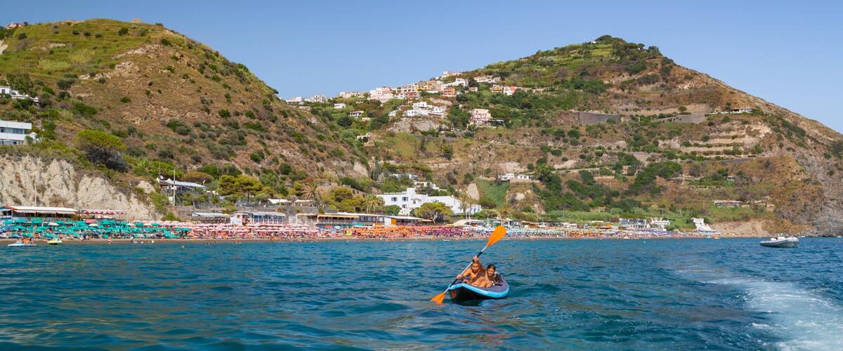 Maronti Beach which includes general coastal views and kayaking or canoeing as well as a couple