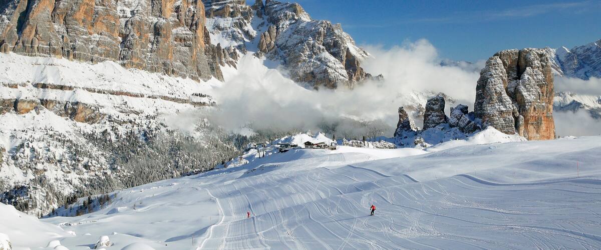 Cortina d\'Ampezzo Ski Resort featuring snow and mountains