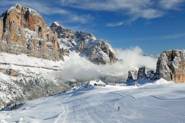 Cortina d\'Ampezzo Ski Resort featuring snow and mountains