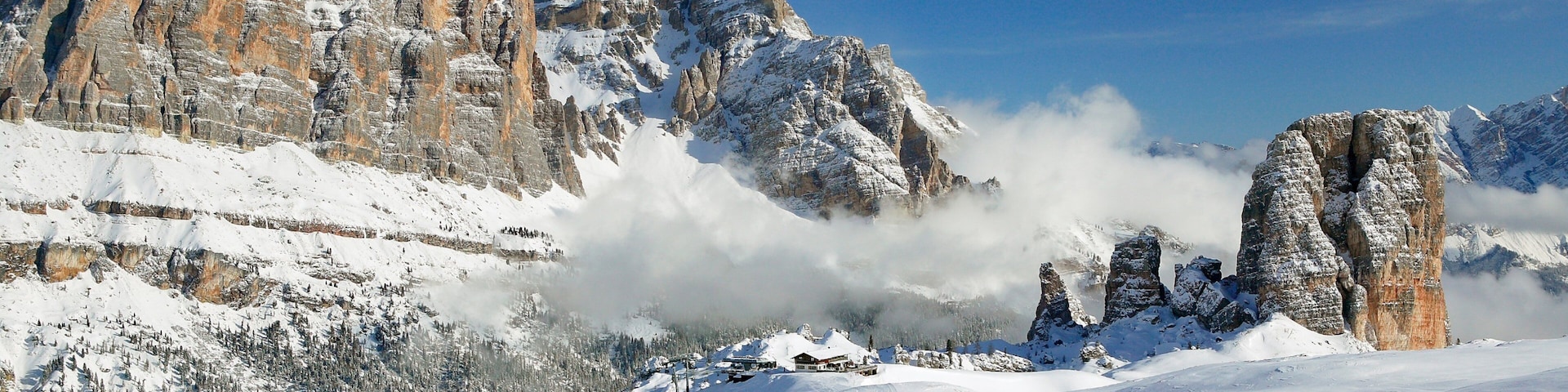 Cortina d\'Ampezzo Ski Resort featuring snow and mountains