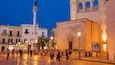 Piazza Sant\'Oronzo featuring heritage architecture and night scenes