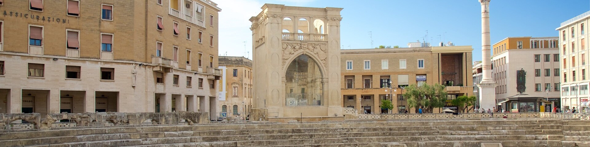Roman Amphitheater which includes building ruins