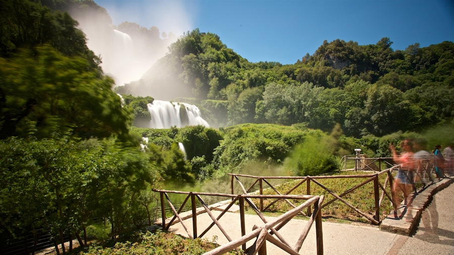 Cascata delle Marmore featuring a cascade and landscape views