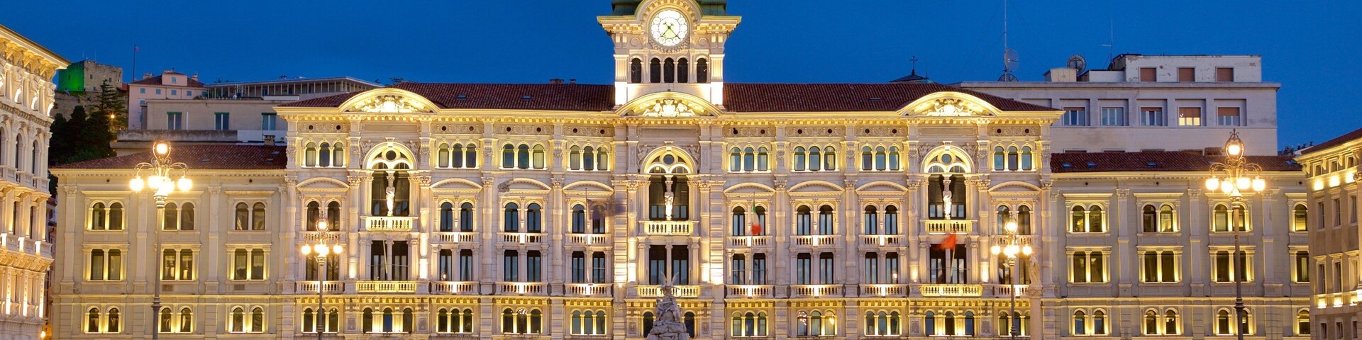 Palazzo del Municipio which includes an administrative buidling, a square or plaza and heritage architecture