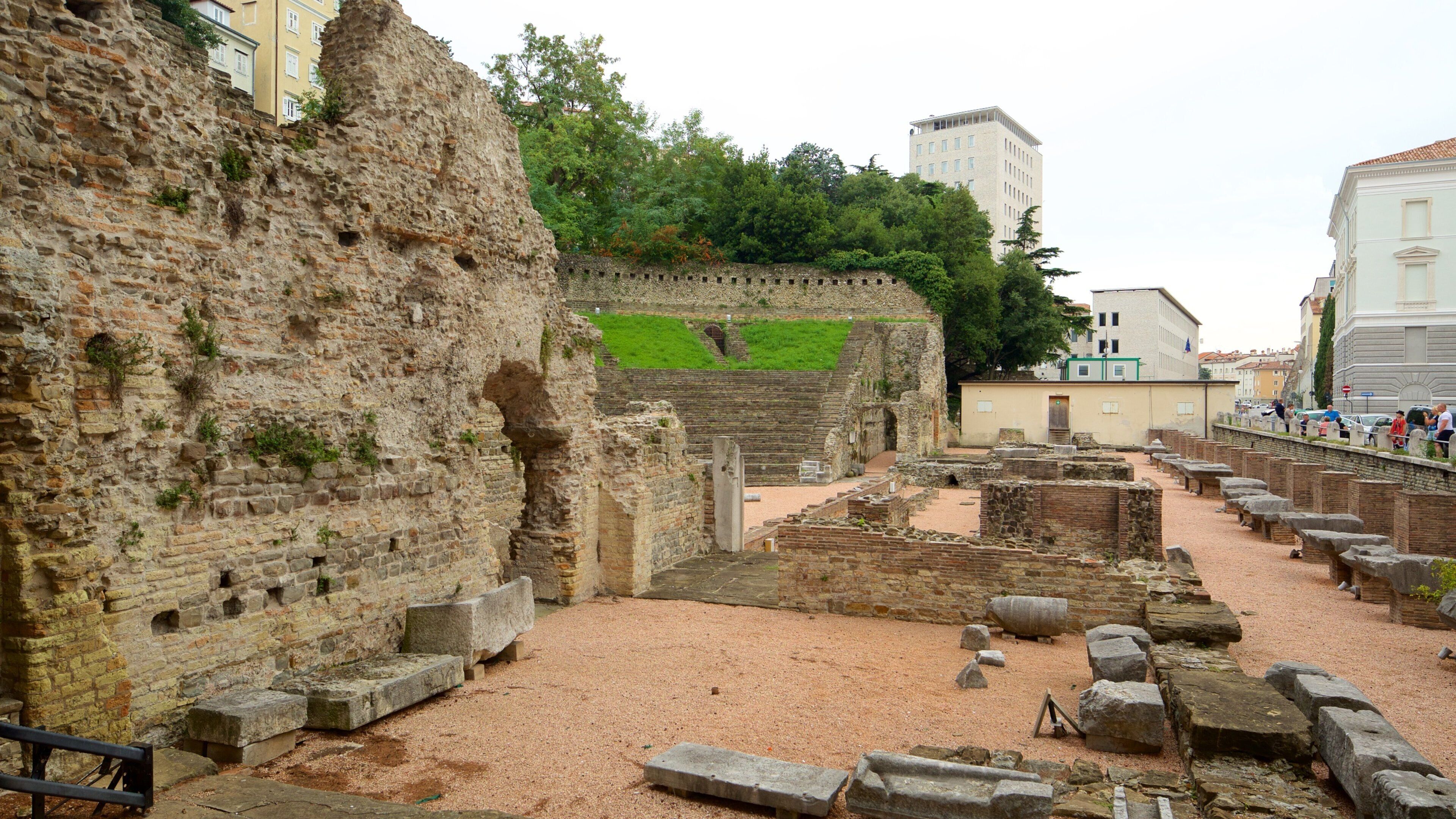 Roman Theatre which includes building ruins