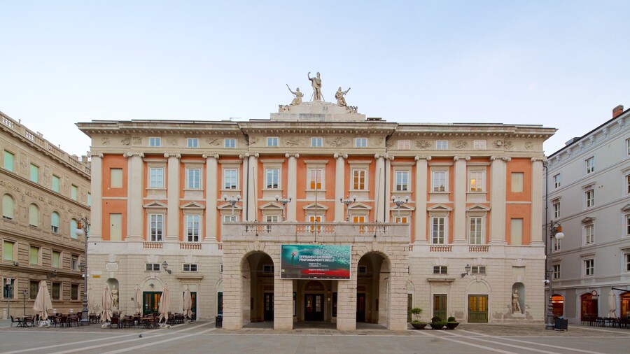 Teatro Lirico Giuseppe Verdi which includes heritage architecture and a square or plaza
