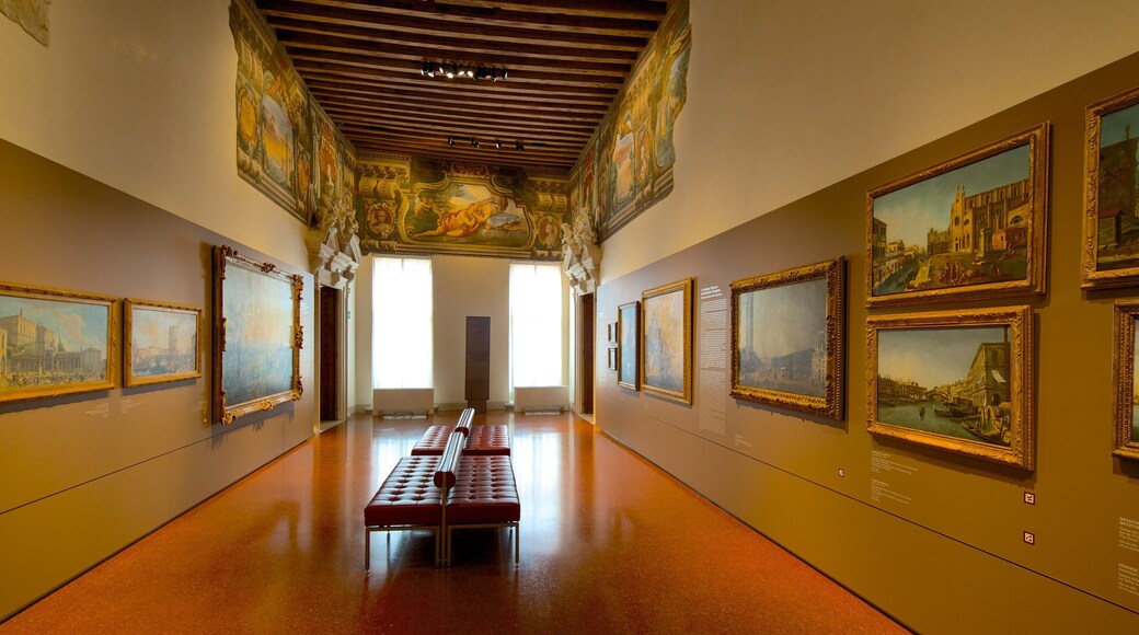 Gallerie di Palazzo Leoni Montanari featuring art and interior views