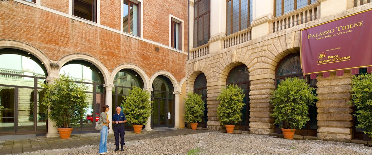 Palazzo Thiene featuring street scenes and a square or plaza