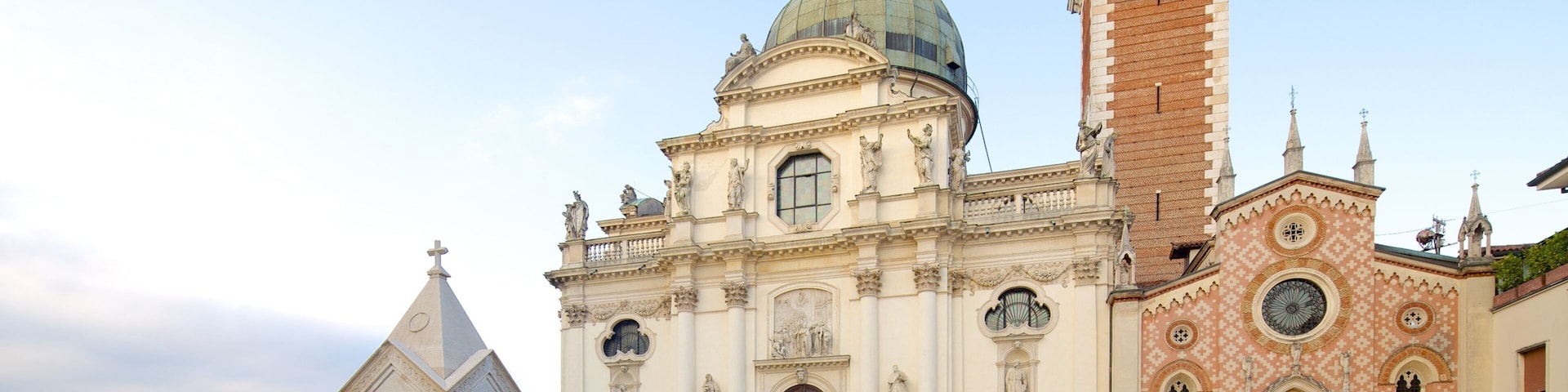 Santuario della Madonna di Monte Berico caracterizando uma igreja ou catedral, cenas de rua e arquitetura de patrimônio