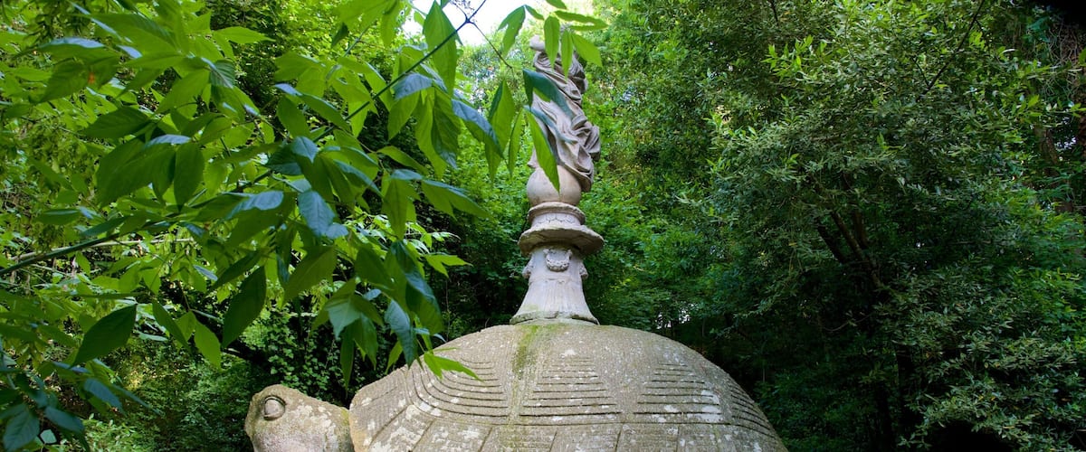 Parco dei Mostri showing a statue or sculpture