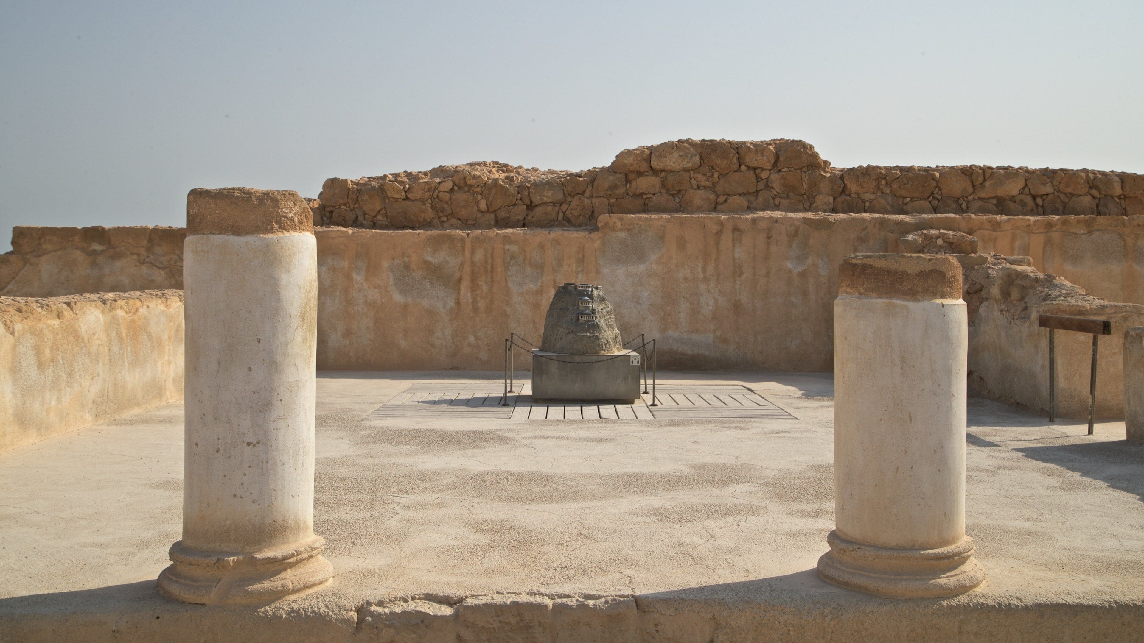 Masada National Park which includes a ruin