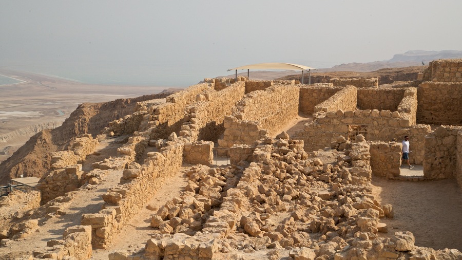 Masada National Park which includes building ruins