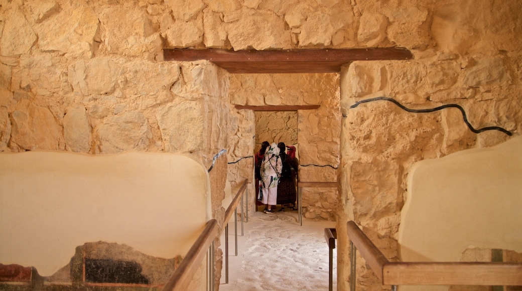 Masada nasjonalpark fasiliteter samt innendørs