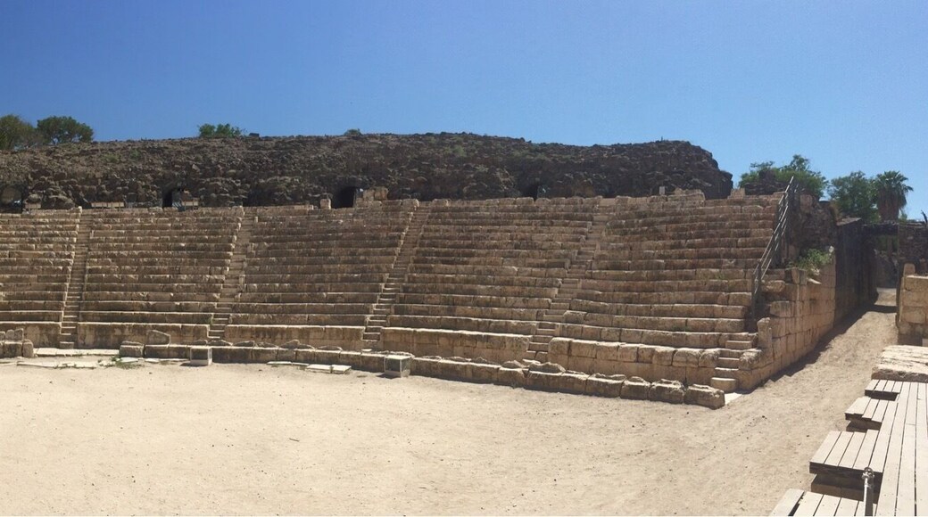A nearly complete Roman city in Bet She’an, Israel.