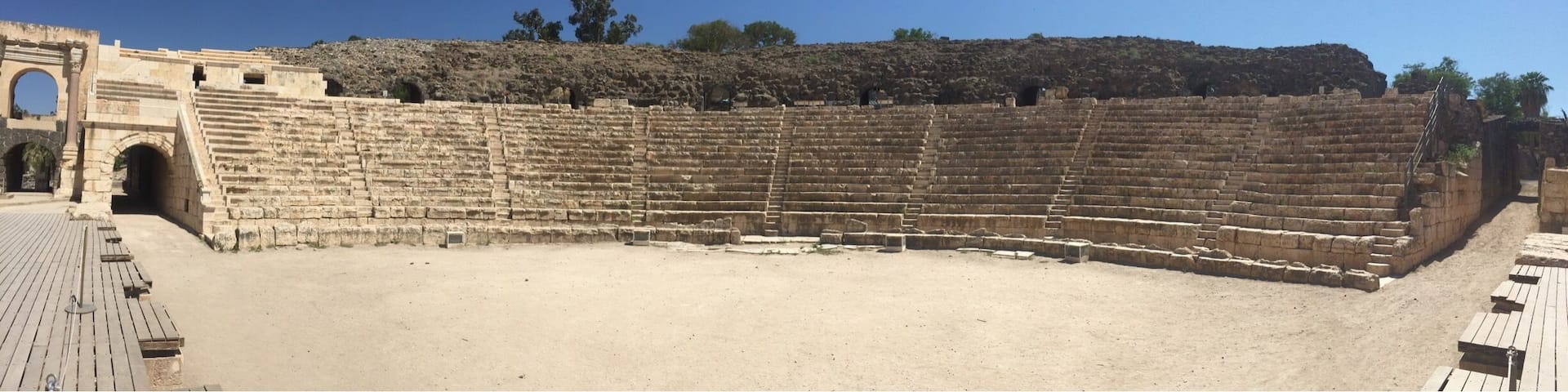 A nearly complete Roman city in Bet Sheโan, Israel.