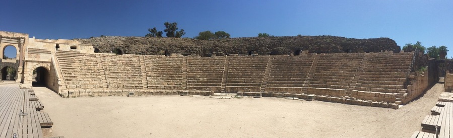 A nearly complete Roman city in Bet She’an, Israel.