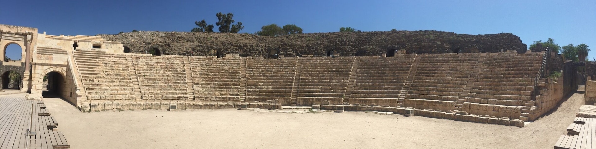 A nearly complete Roman city in Bet She’an, Israel.
