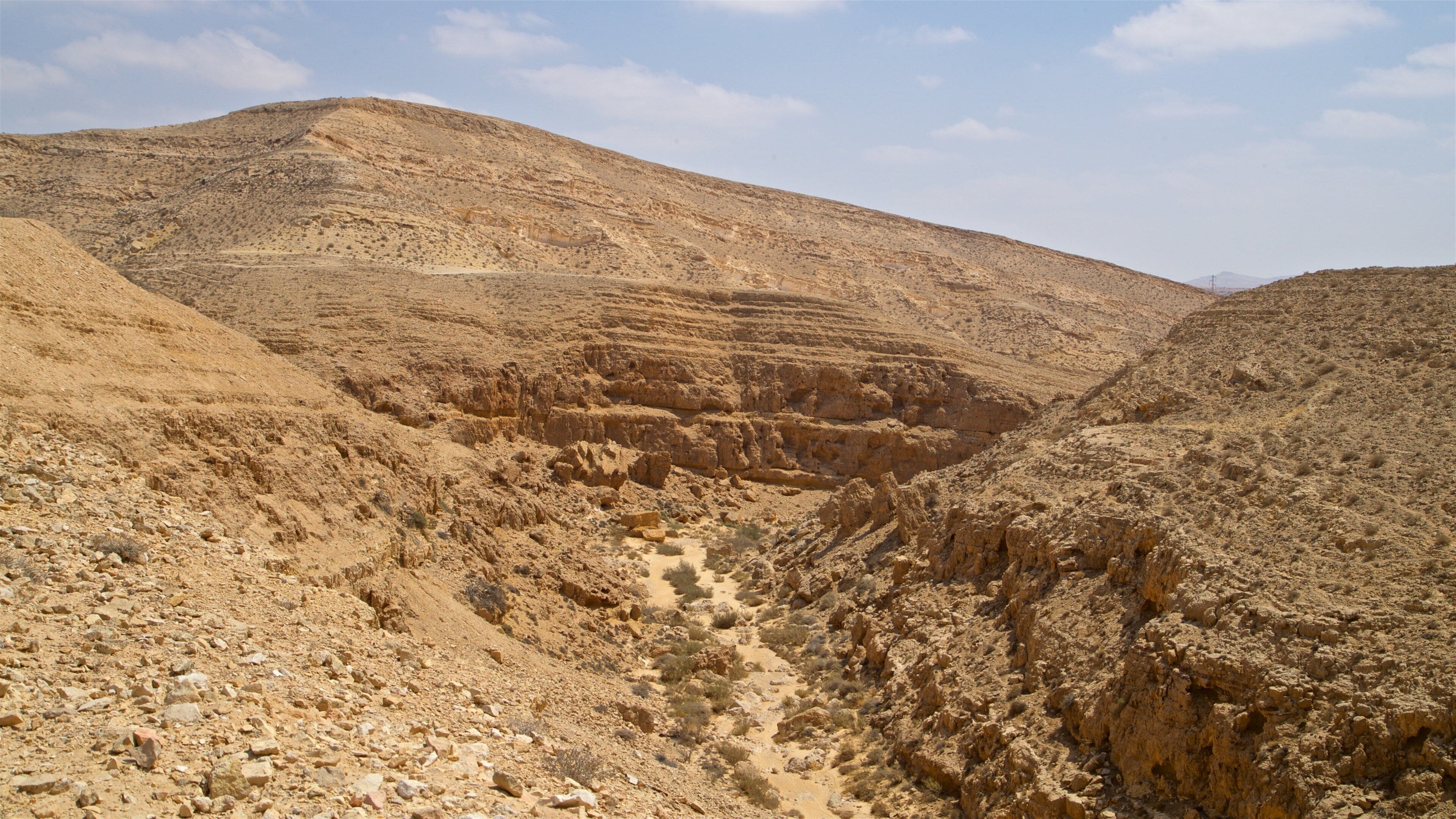 Mamshit National Park showing landscape views, a gorge or canyon and desert views