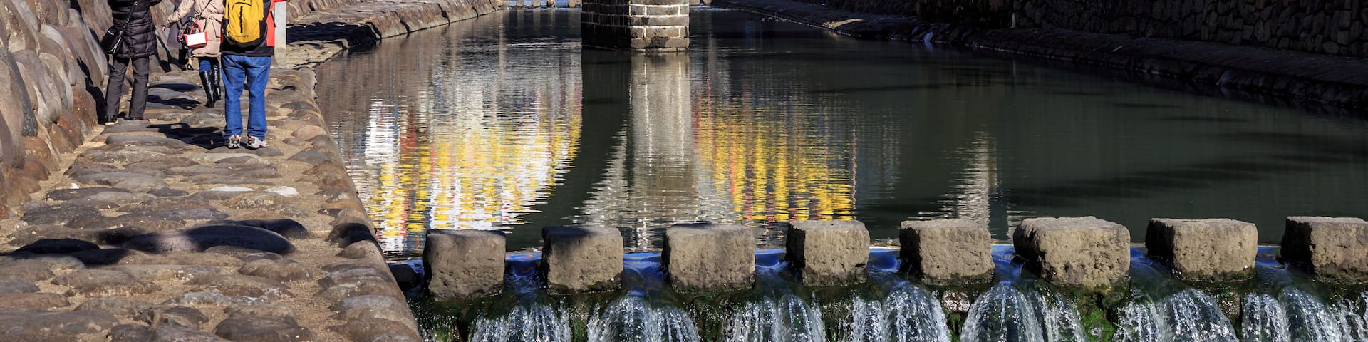 Megane bashi (Glass-bridge) in Nagasaki, Japan (text means Nagasaki Tou-Kai, Nagasaki Lantern Festival); Shutterstock ID 422227444; Purchase Order: -