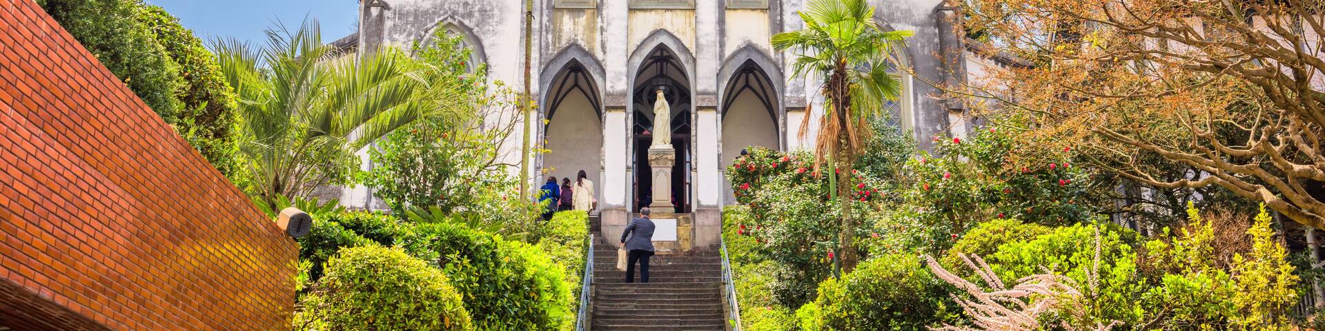 Nagasaki, Japan at historic Oura Church.
