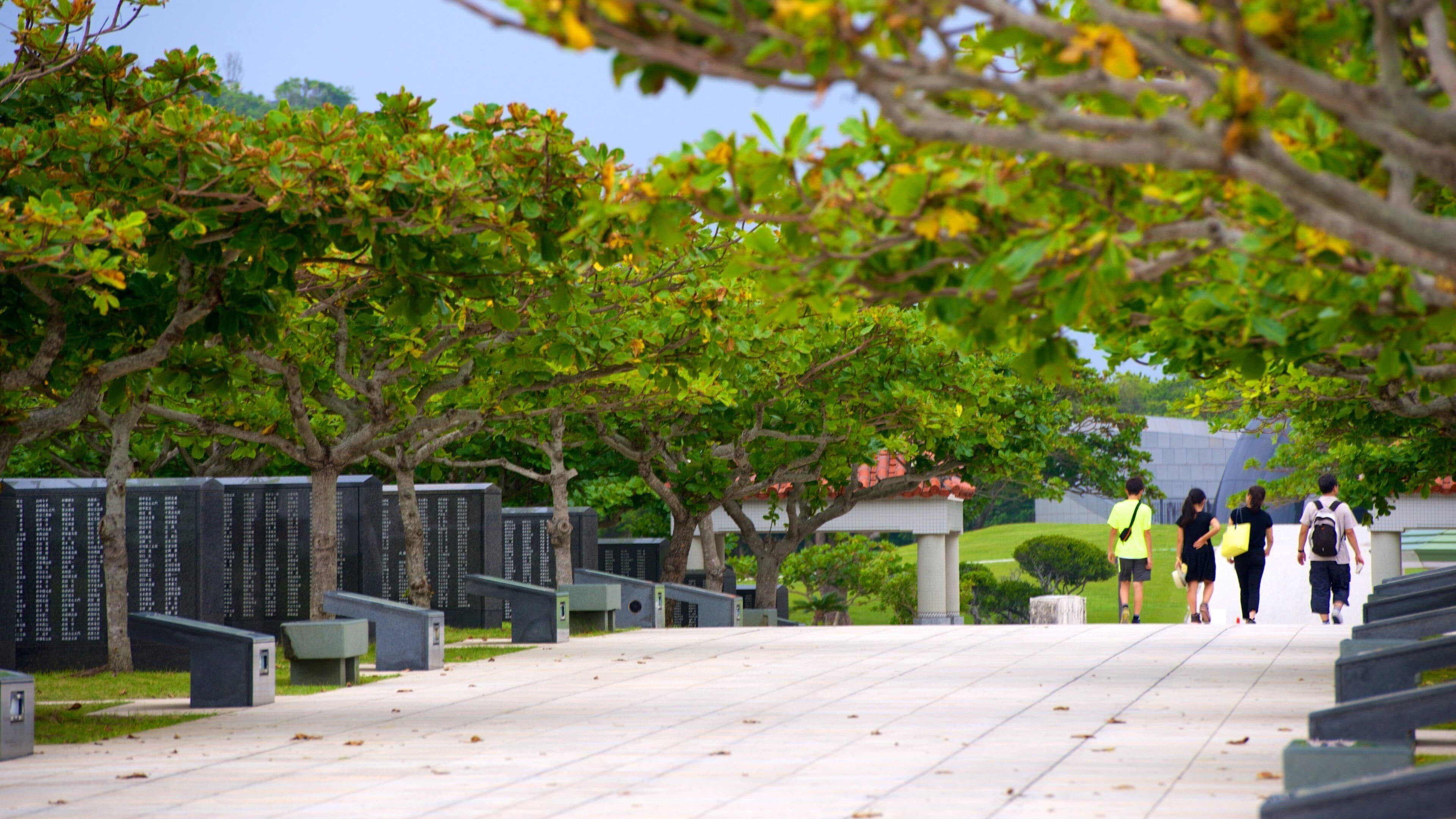 Vredespark van Okinawa toont een park