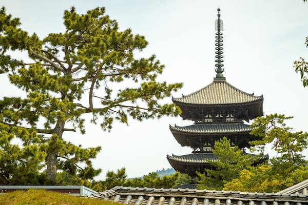 Kofuku-ji Shrine which includes heritage architecture and a temple or place of worship