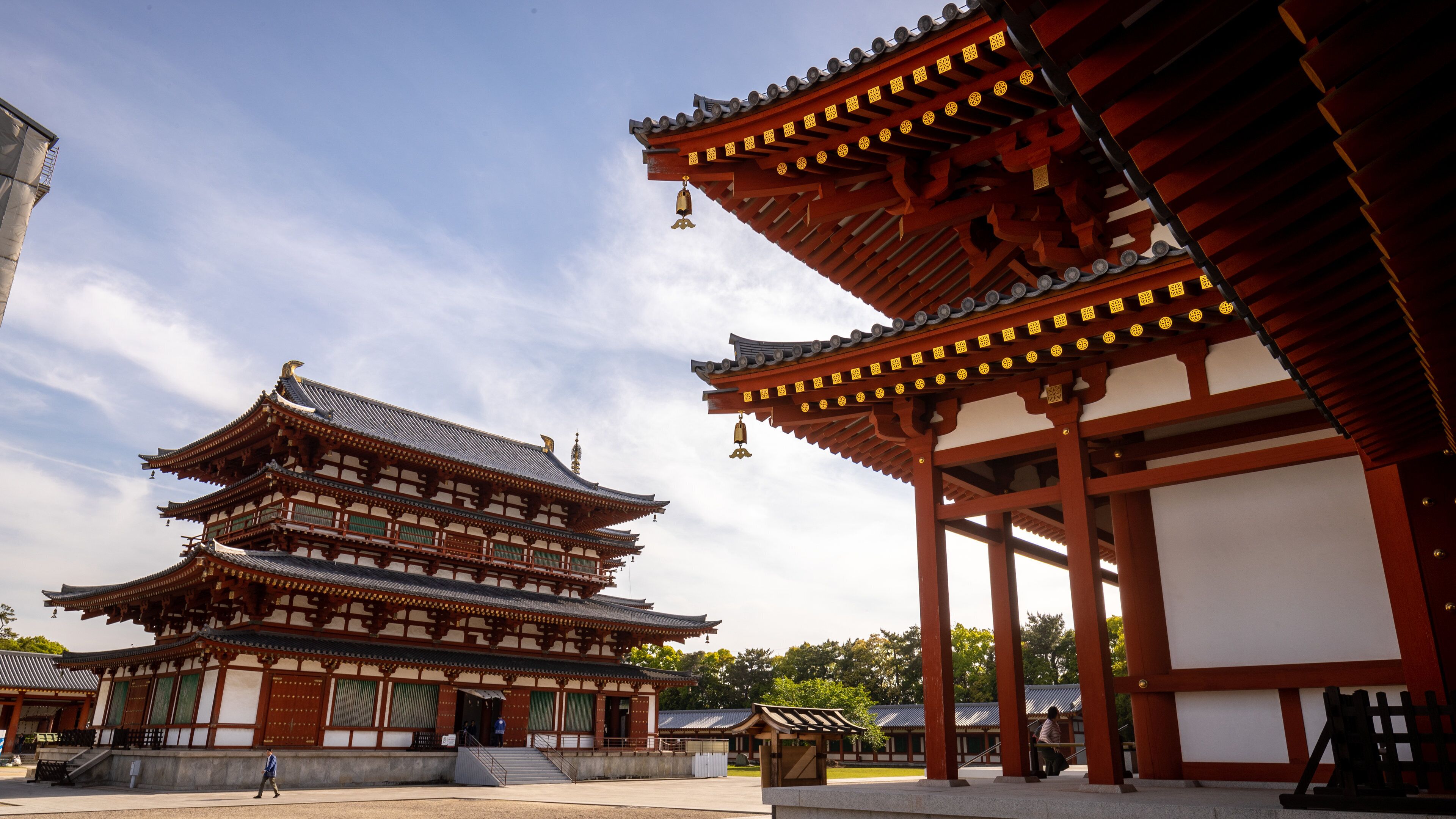 Yakushi-ji Temple which includes a temple or place of worship and heritage architecture