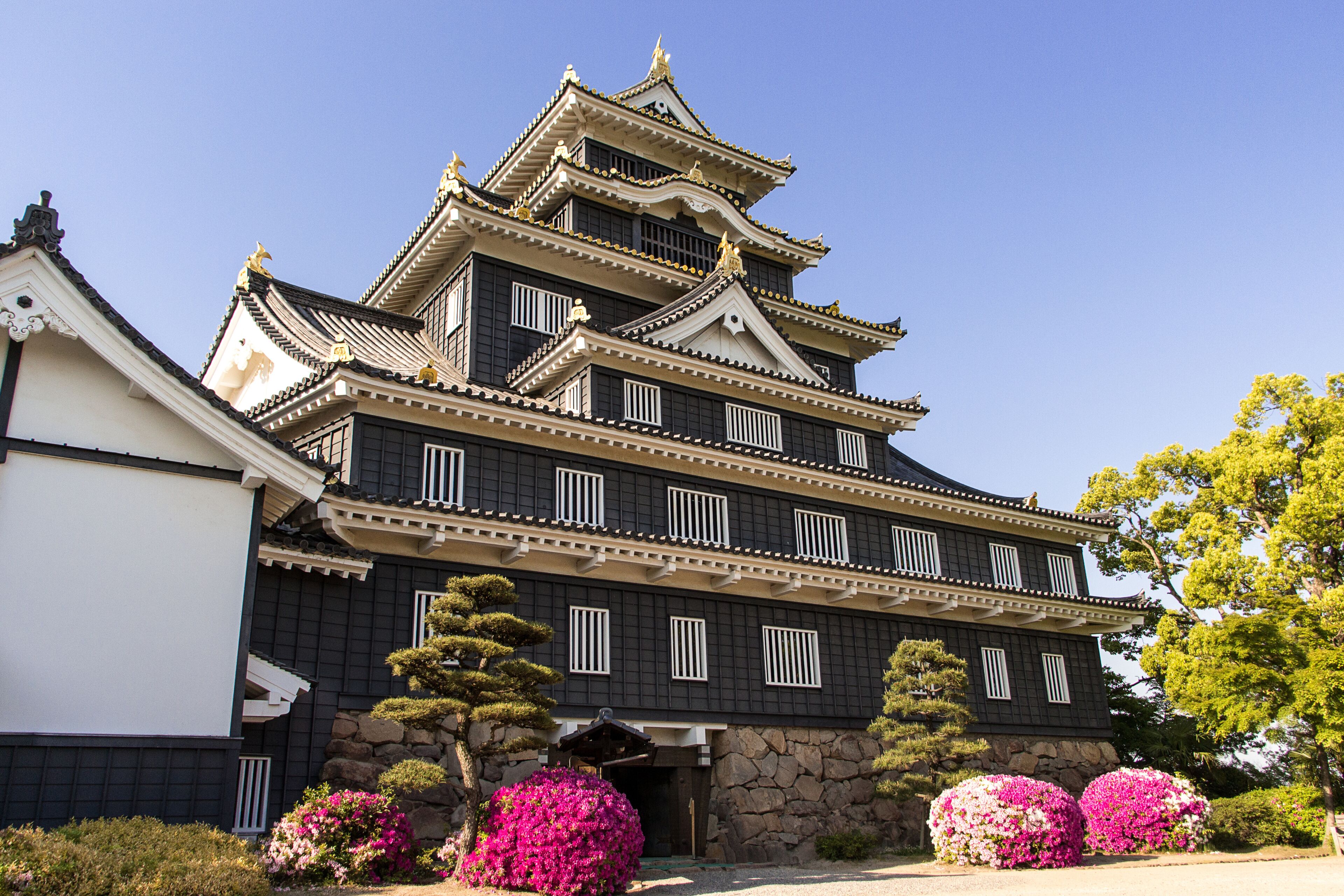 Okayama castle in Japan Okayama