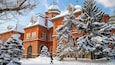 Former Hokkaido Government Office Building showing snow and heritage architecture