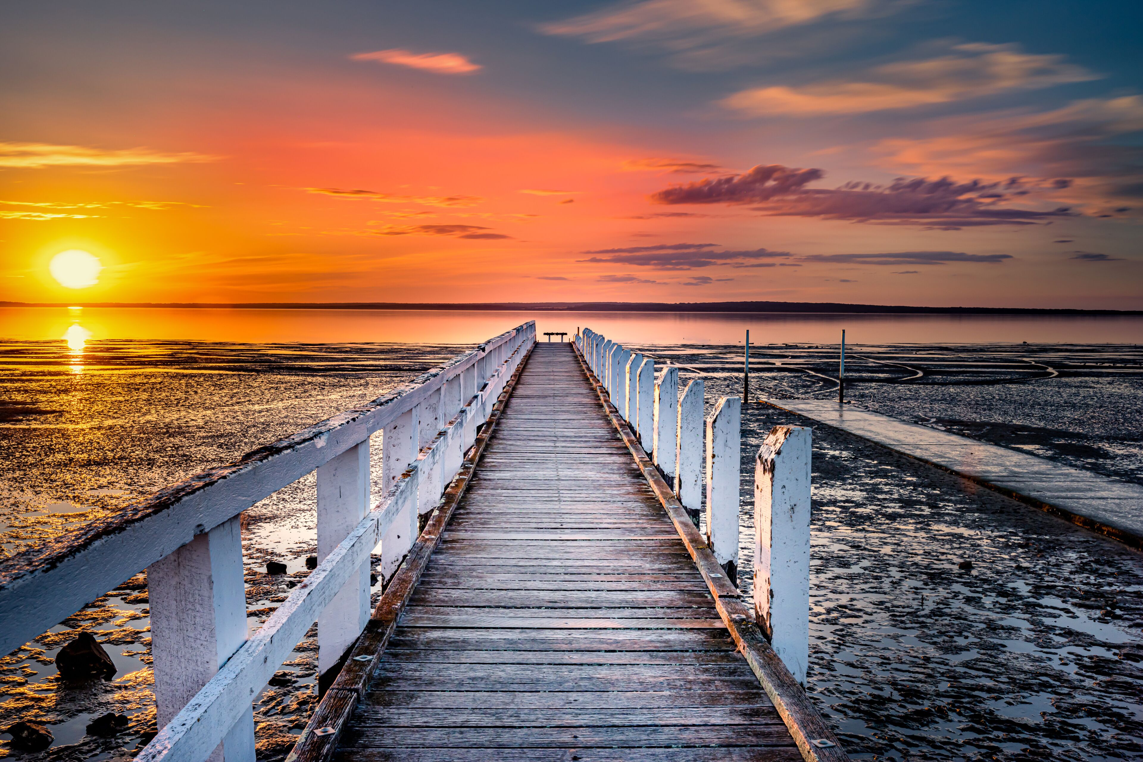Grantville Pier sunset. Victoria Australia 