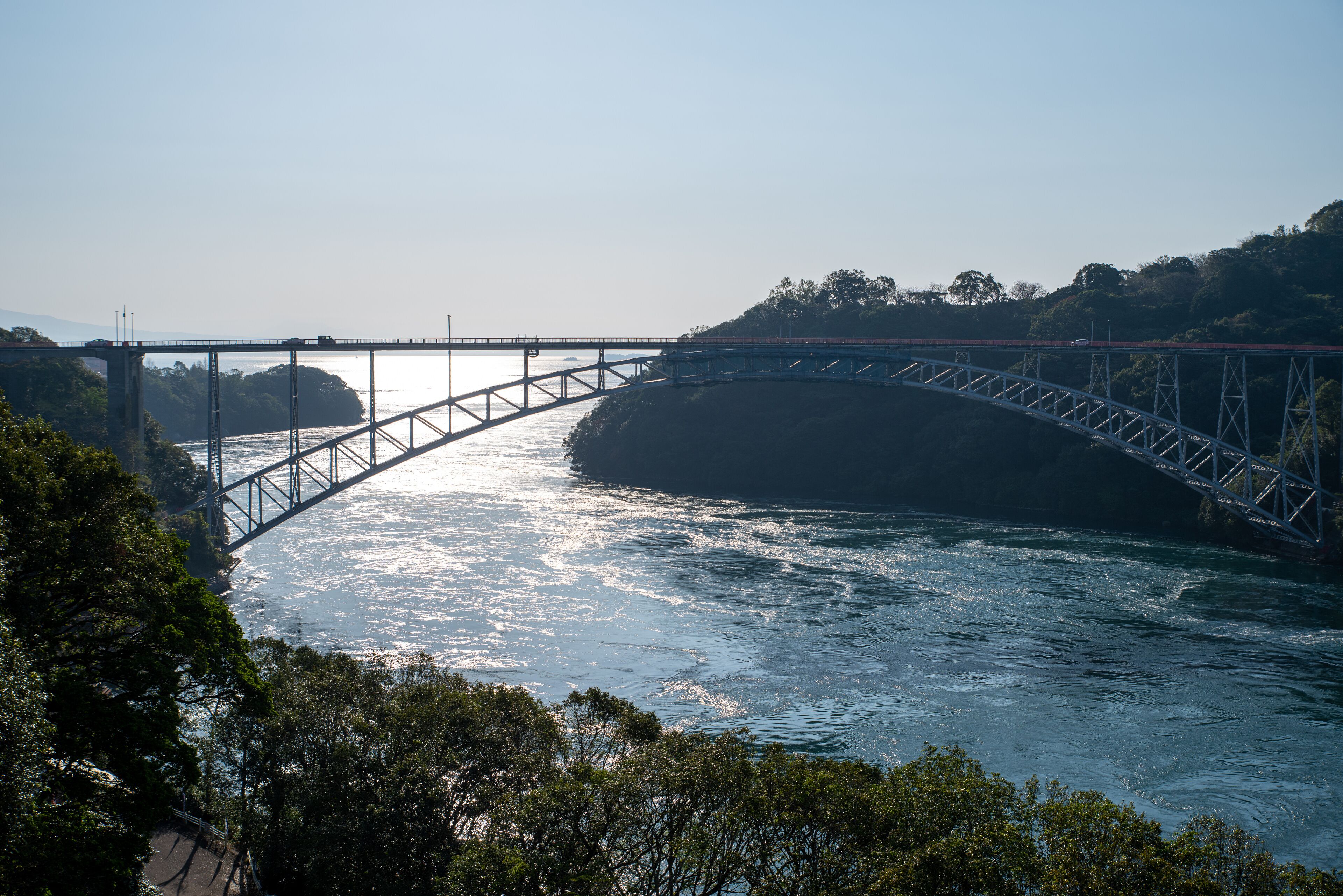 Shinsaikai Bridge in Saikai National Park connecting Sasebo City and Saikai City in Nagasaki Prefecture