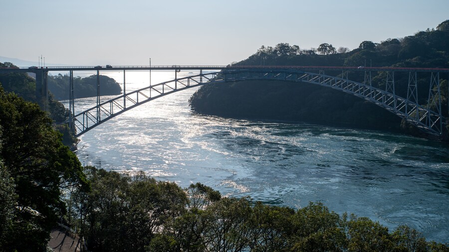 Shinsaikai Bridge in Saikai National Park connecting Sasebo City and Saikai City in Nagasaki Prefecture