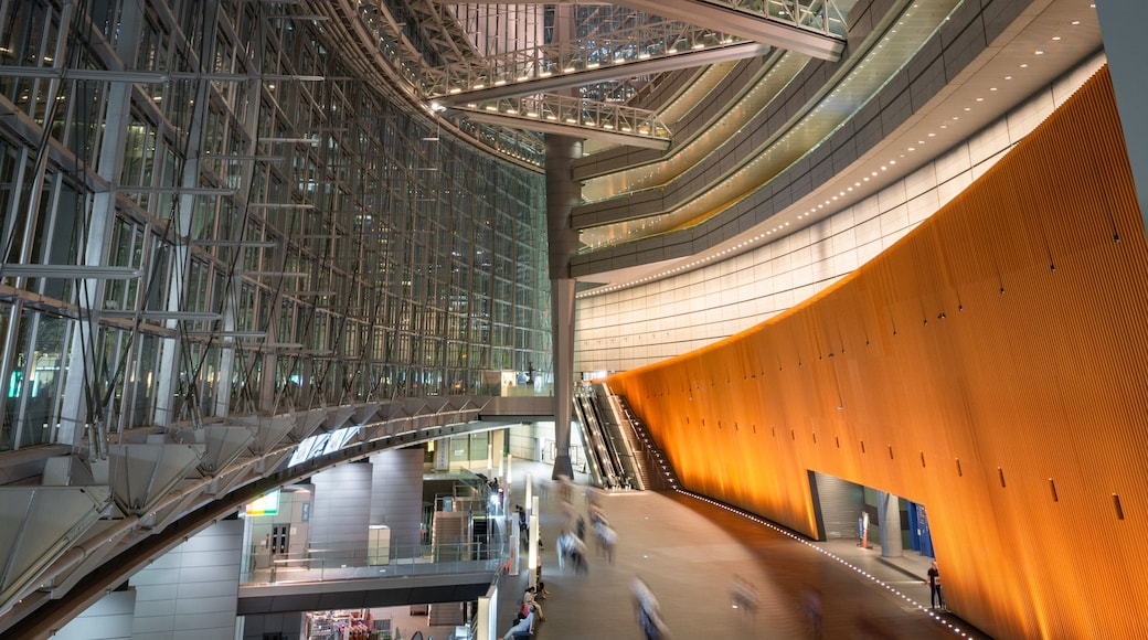 Tokyo International Forum featuring interior views