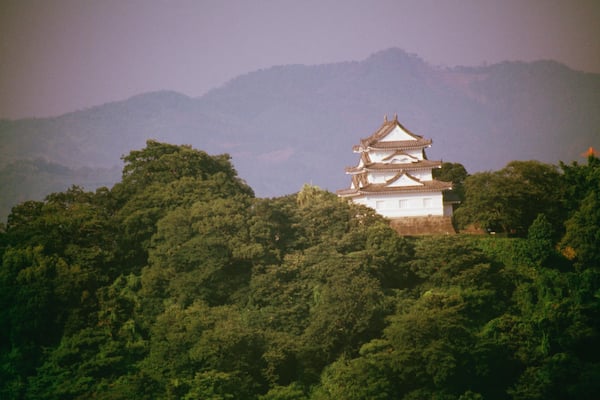 Low angle view of a castle, Uwajima Castle, Shikoku, Japan