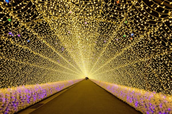 Winter Illumination in Nabananosato at Nagashima spaland, Mie, Japan