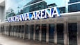 Yokohama Arena featuring signage