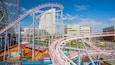 Yokohama Cosmo World showing rides