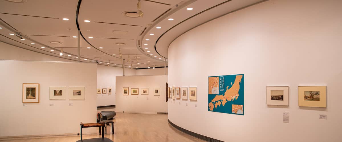 Yokohama Museum of Art featuring interior views and art